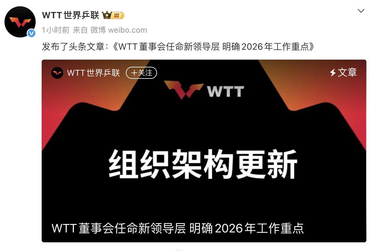 皇冠网-刘国梁卸任WTT董事会主席， 国际乒联主席佩特拉·索林接任